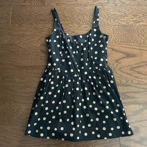 Abercrombie & Fitch Black and Cream Polka Dot Dress